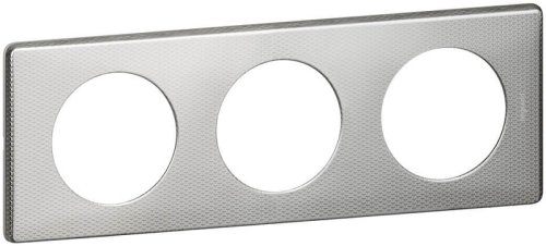 Рамка универсальная Legrand Celiane 3-м. металл сильвер пунктум  картинка